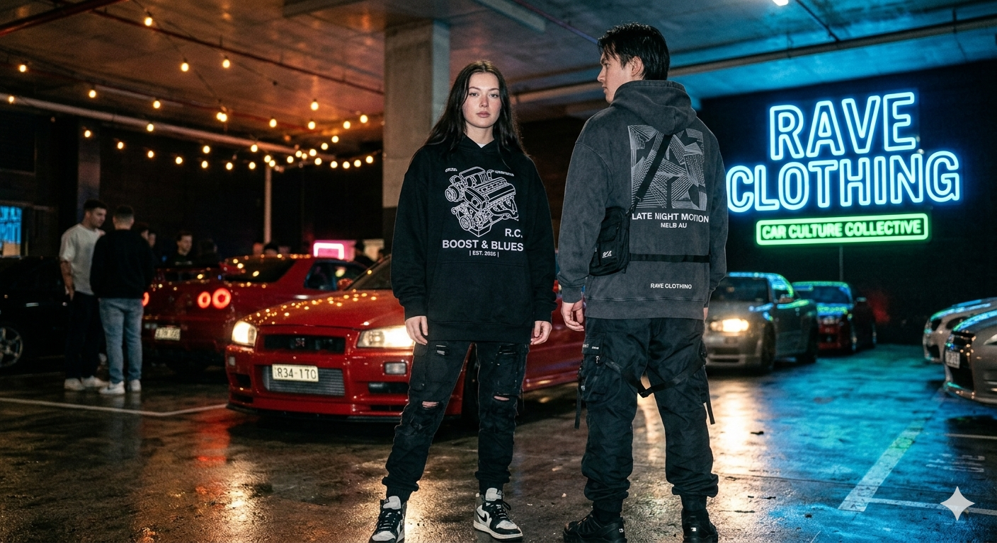 Car Culture Clothing: Where Streetwear Meets Late-Night Motion